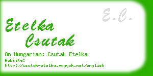 etelka csutak business card